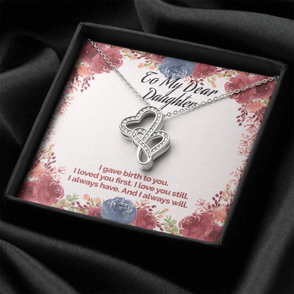 Mother's Love Necklace Double Hearts Necklace