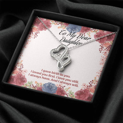 Mother's Love Necklace Double Hearts Necklace