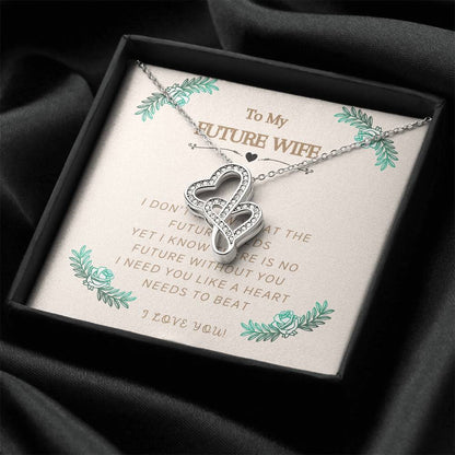 Future Wife Double Hearts Double Hearts Necklace