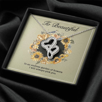 Girlfriend Heart Necklace Valentine Gifts For Girlfriend Necklace For Girlfriend Birthday Gift For Girlfriend Girlfrie Double Hearts Necklace
