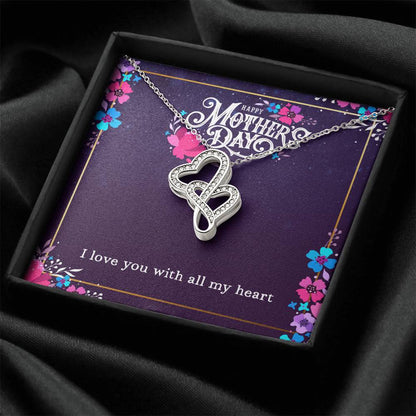 Double Hearts Mother's Day Necklace Double Hearts Necklace