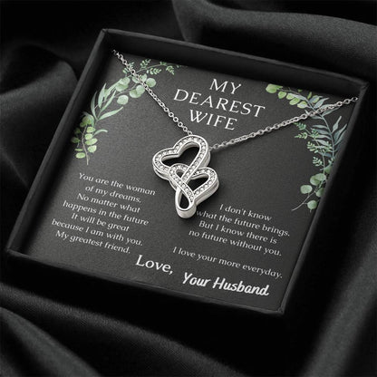 Woman Of My Dreams - Spark Romance With This Necklace Double Hearts Necklace