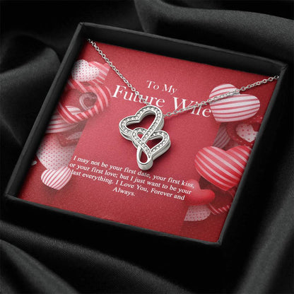 To My Future Wife -  Double Hearts Necklace