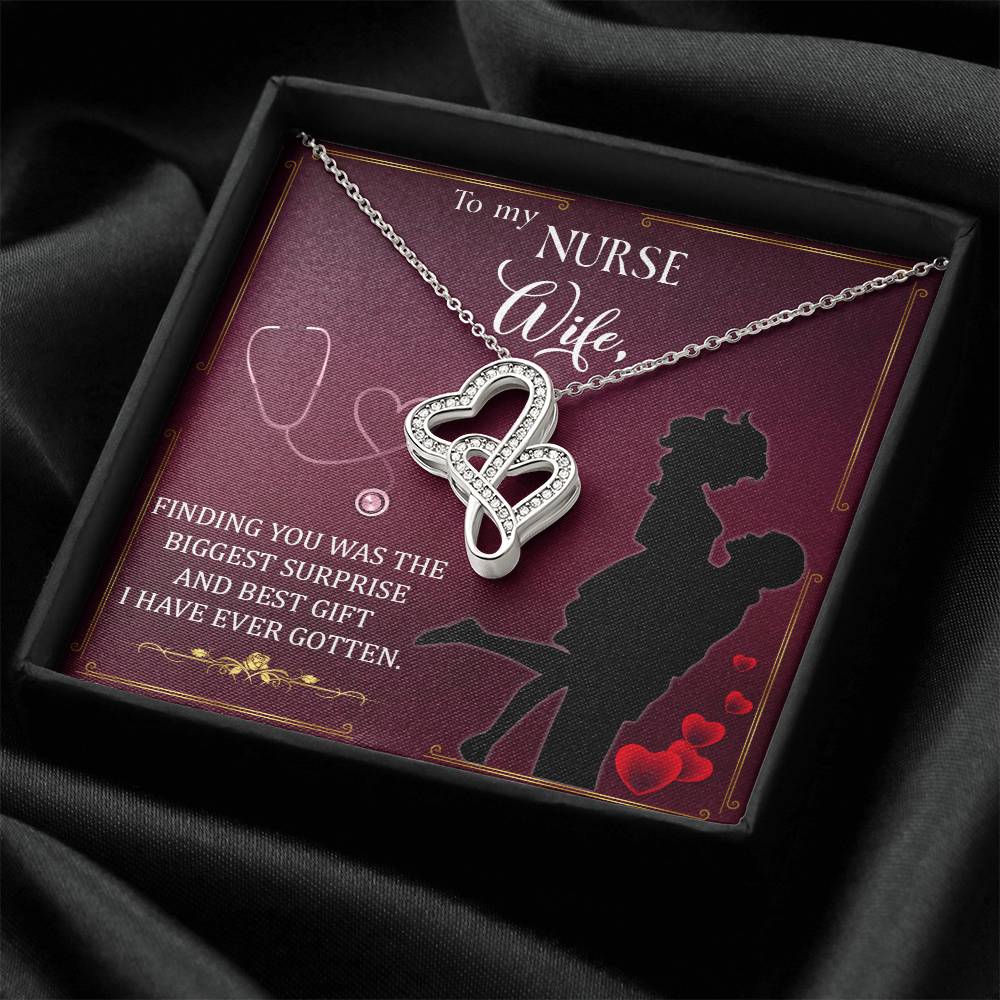 Nurse Necklace Gift For Nurse Healthcare Worker Gifts For Her Medical Gifts Graduation Nurse Gi 2 Double Hearts Necklace