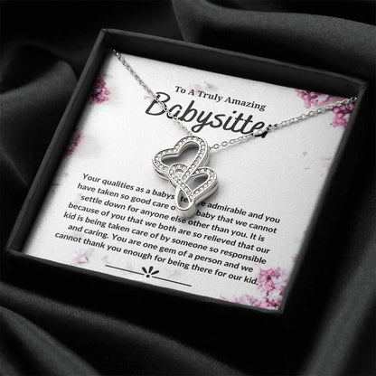 Baby Sitter - Double Heart Double Hearts Necklace