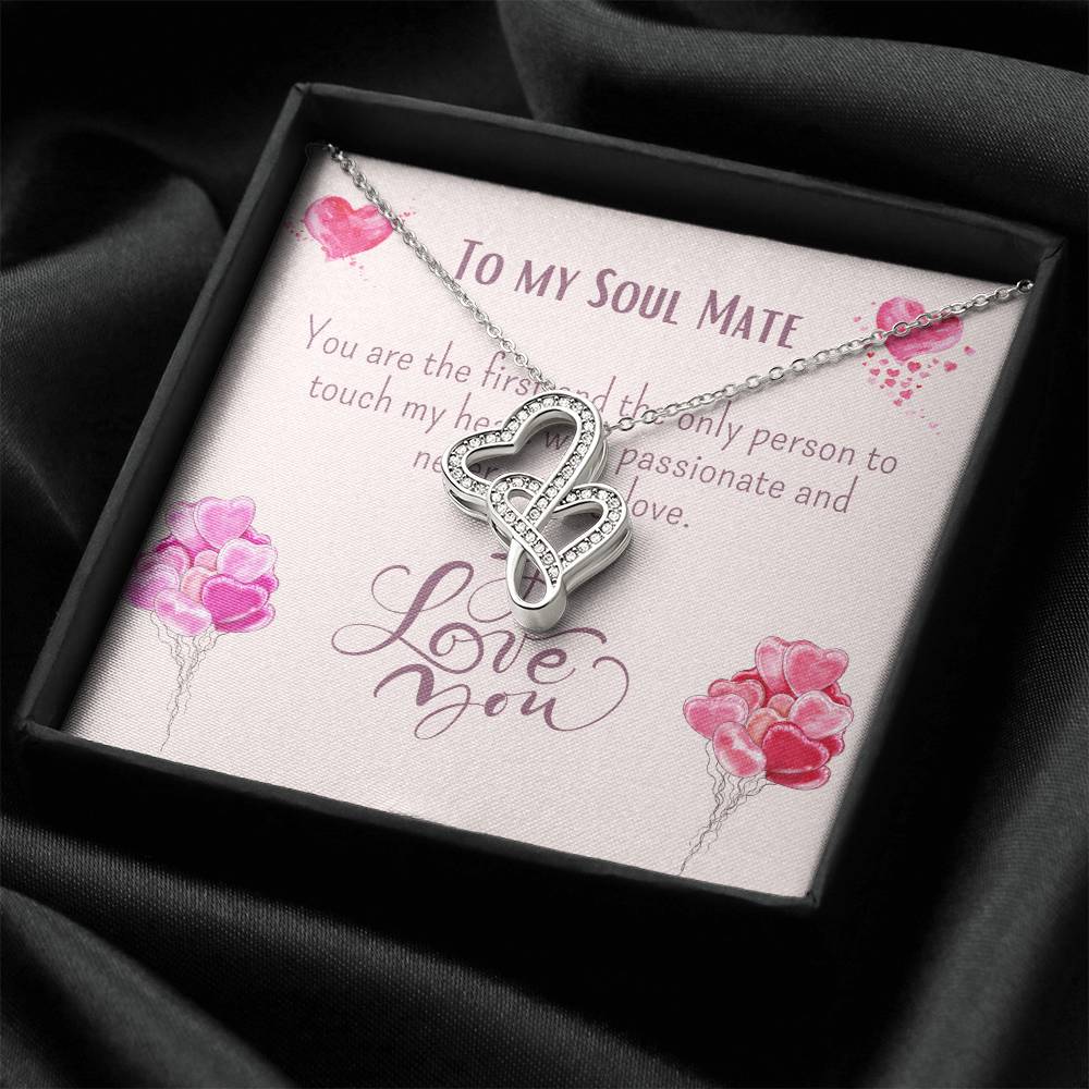 Soul Mate Necklace Double Hearts Necklace