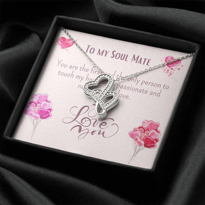 Soul Mate Necklace Double Hearts Necklace