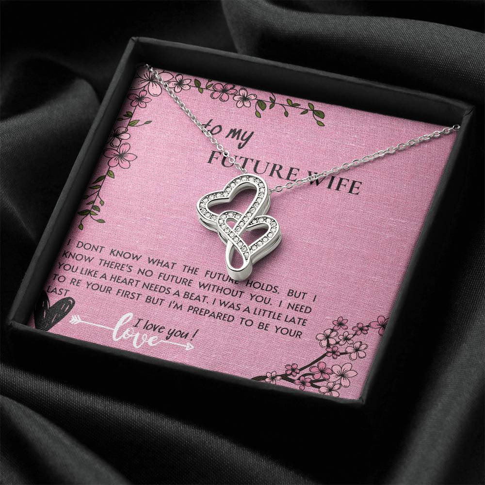 Gift To My Future Wife 2 Double Hearts Necklace