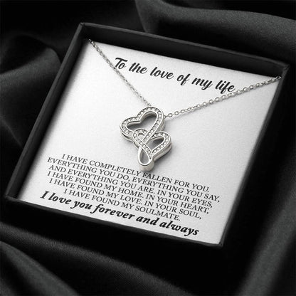 Found My Soulmate Double Hearts Necklace