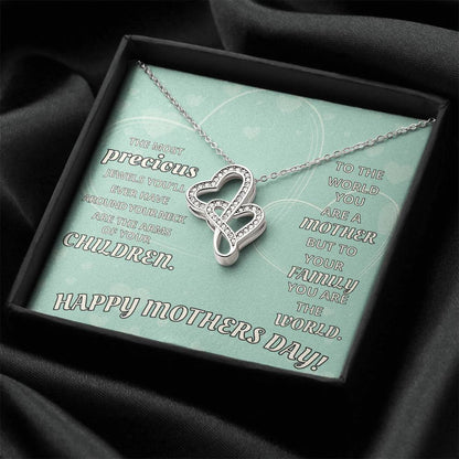 The Best Gift For A Mom This Mother's Day! 1 Double Hearts Necklace