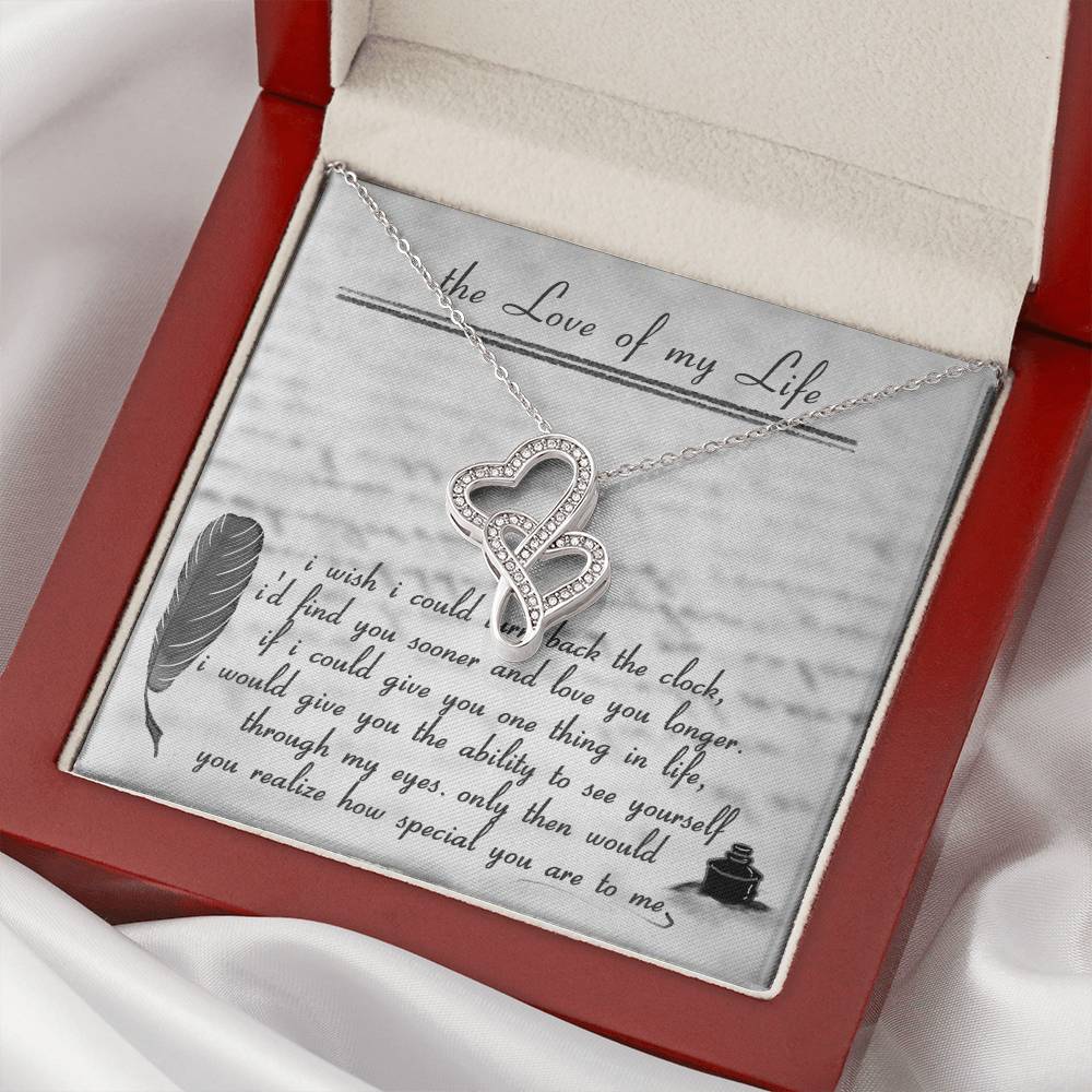The Love Of My Life Double Hearts Necklace