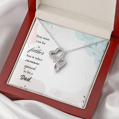 Husband - Drive Safe I Need You Here With Me -  1 Double Hearts Necklace