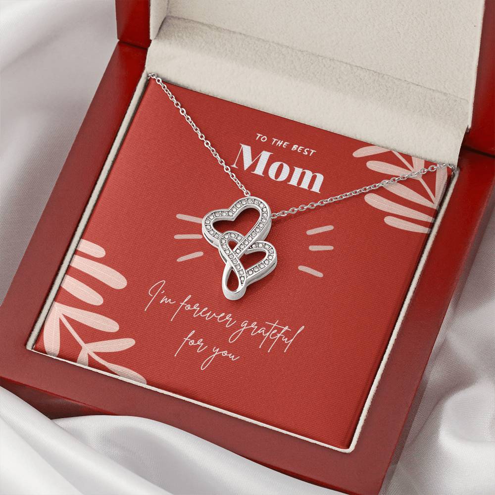 Mom Gift 2.1 Double Hearts Necklace