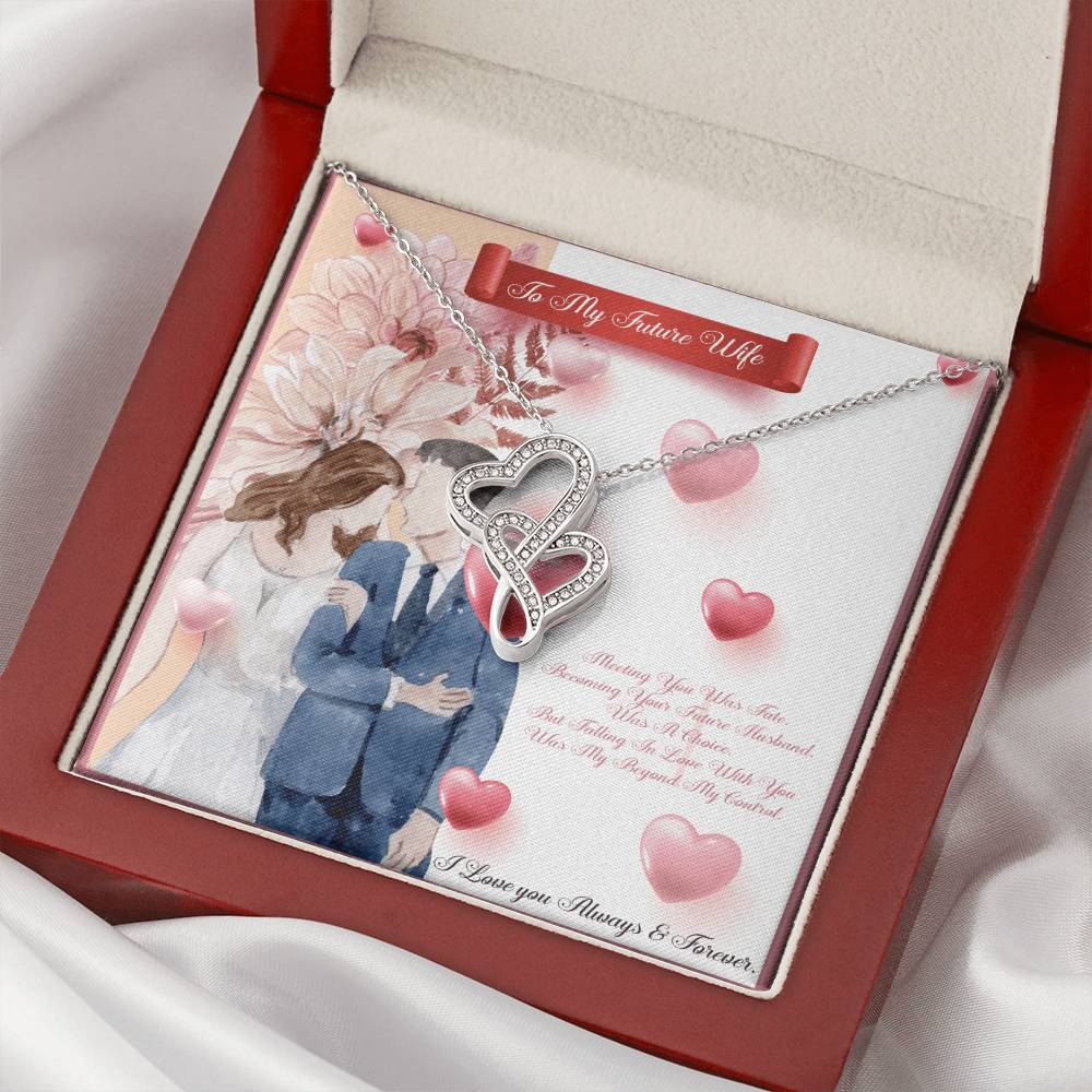 Perfect us Gifts  Future Wife Neck ?????? Double Hearts Necklace