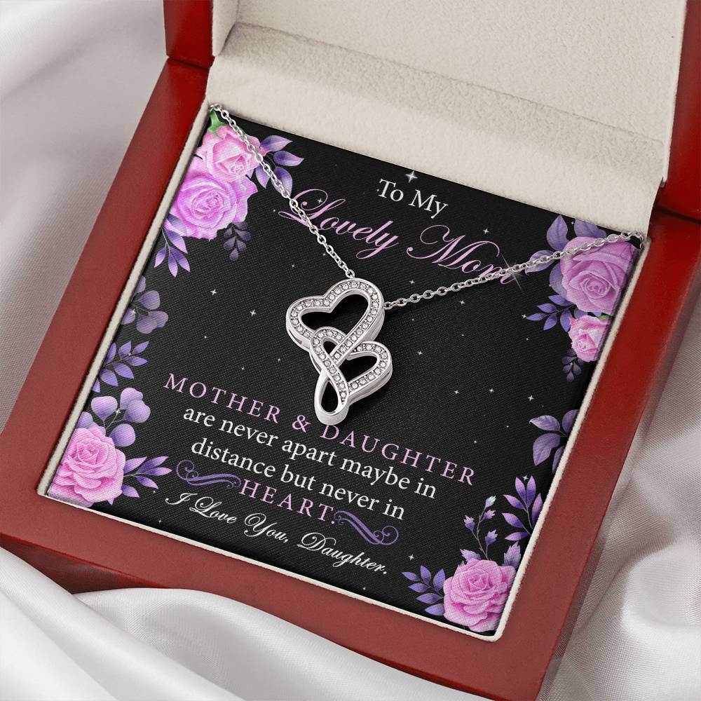 Unique Gifts For Mom Double Hearts Necklace