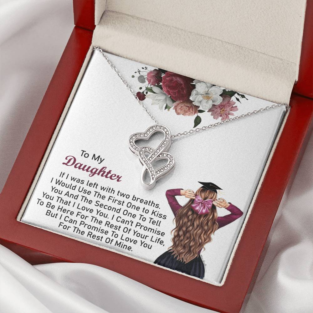 Graduation Gift For Daughter Graduation Day - Necklace Double Hearts Necklace