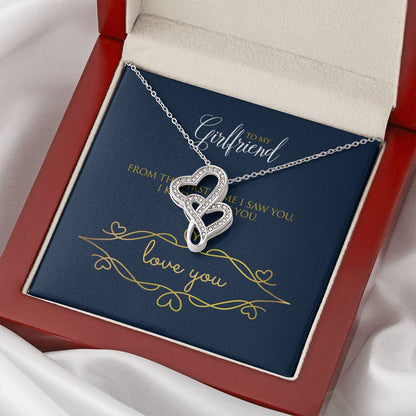 Girlfriend Double Hearts Necklace