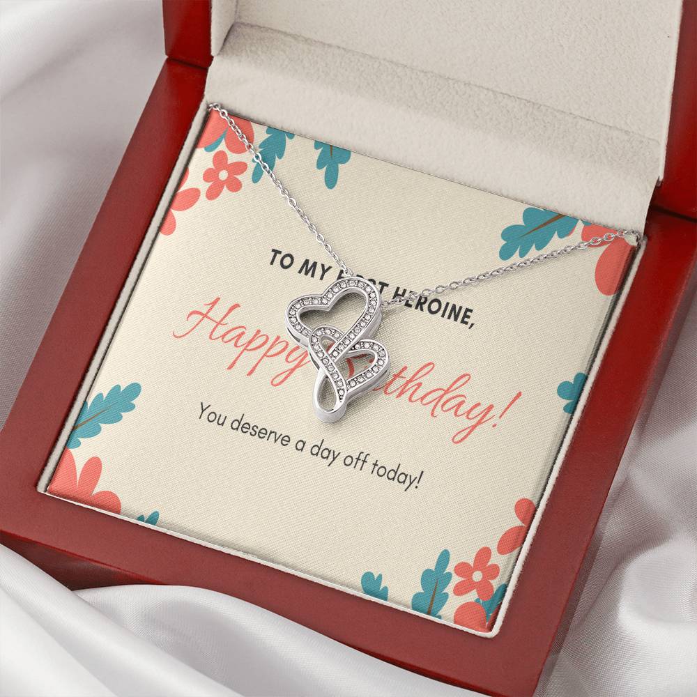 Gift For Mom - Birthday Gift For Mom Mothers Day Gift For Mom Gift For Mom Birthday Necklace For Mom Daughter To Mom G 1 Double Hearts Necklace