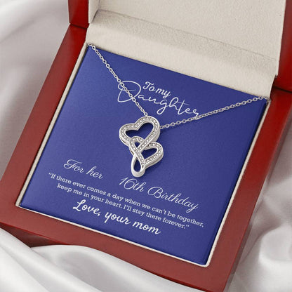 To My Daughter Daughters Birthday Unique Grown Up Daughter Daughter Birthday Gift Daughter Jewelry Daughter Necklace D Double Hearts Necklace