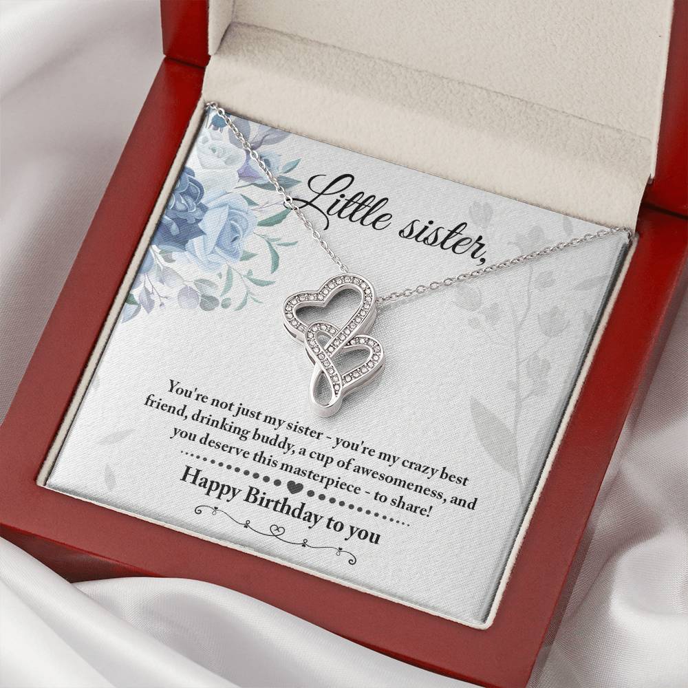 Little Sister Double Hearts Necklace