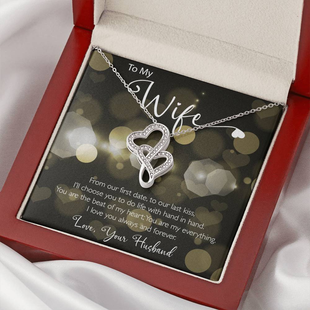 You Are My Everything Necklace Double Hearts Necklace
