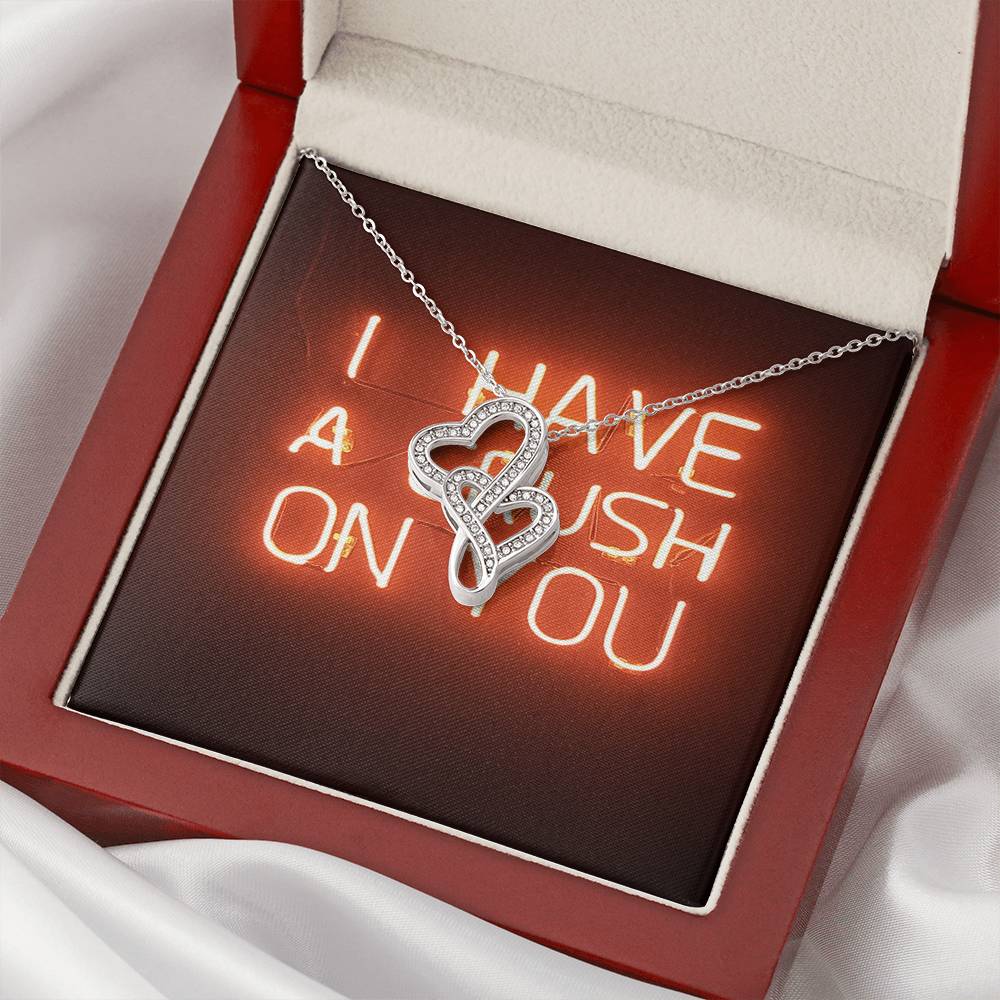 Necklace For Your Love Bird Double Hearts Necklace