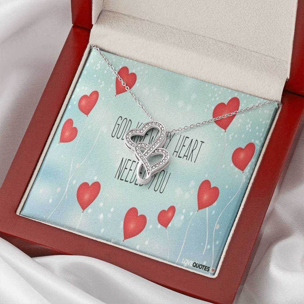 Gift For Wife - Mothers Day Gifts - Mother's Day Necklace To My Beautiful Mom Necklace Mothers Day Gift From Son Mom D Double Hearts Necklace