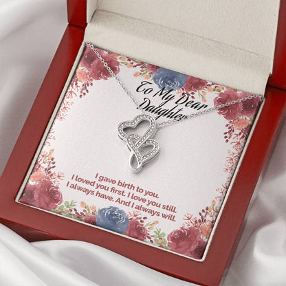 Mother's Love Necklace Double Hearts Necklace