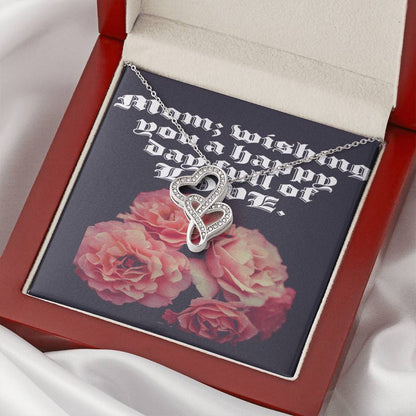 Happy Mother's Dayike Mens Production Double Hearts Necklace