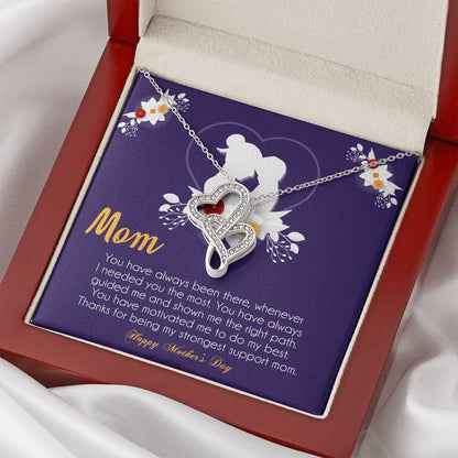 Mother's Day Gift  Necklace For Mom  Mother's Day Necklace  Best Gift For Mom  Mother's Day Necklace 2 Double Hearts Necklace