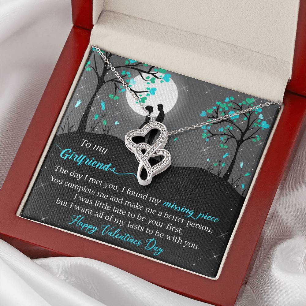 You Complete Me -  Double Hearts Necklace