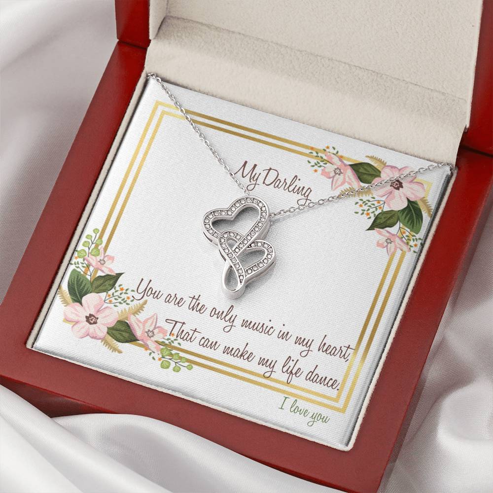 Beautiful Necklace For Girlfriend And Wife Leaves An Impressive Touch Double Hearts Necklace