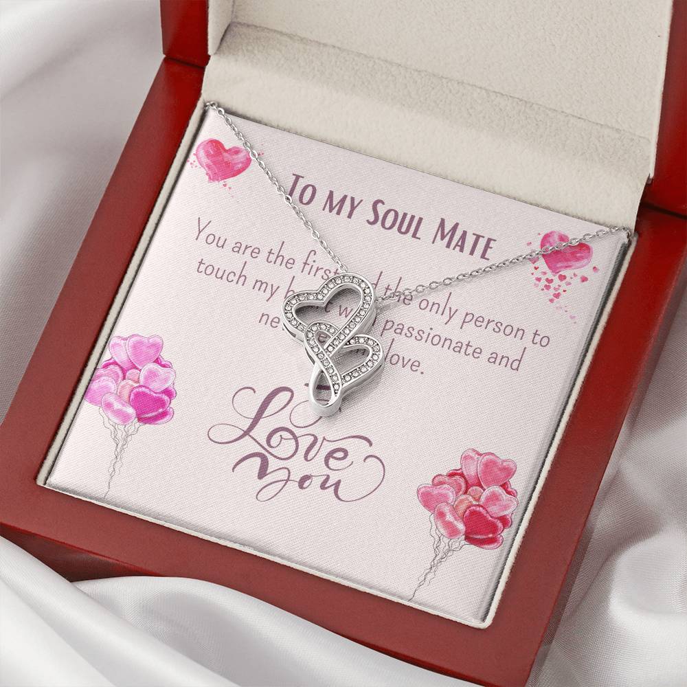 Soul Mate Necklace Double Hearts Necklace
