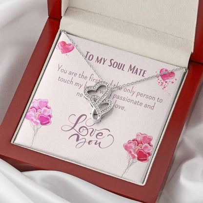Soul Mate Necklace Double Hearts Necklace