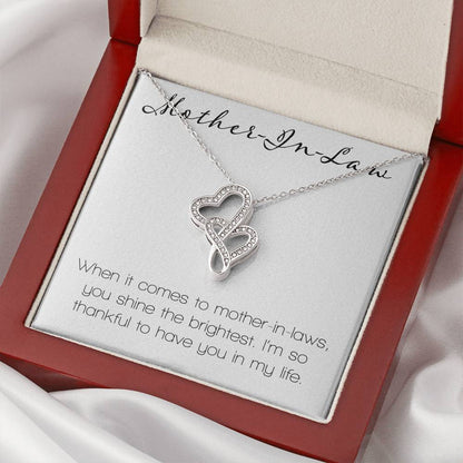 Mother In Law Double Hearts Necklace