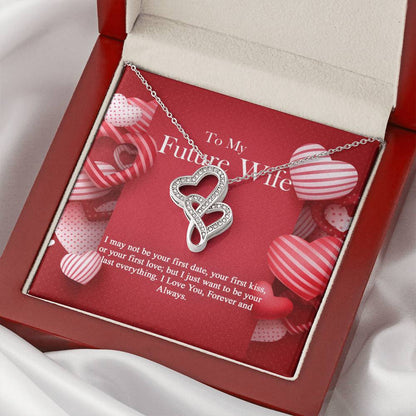 To My Future Wife -  Double Hearts Necklace