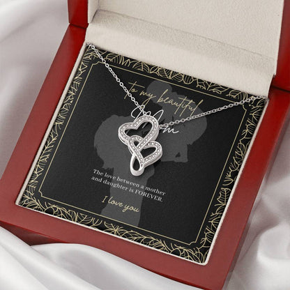 Mom Gift 3.9 Double Hearts Necklace