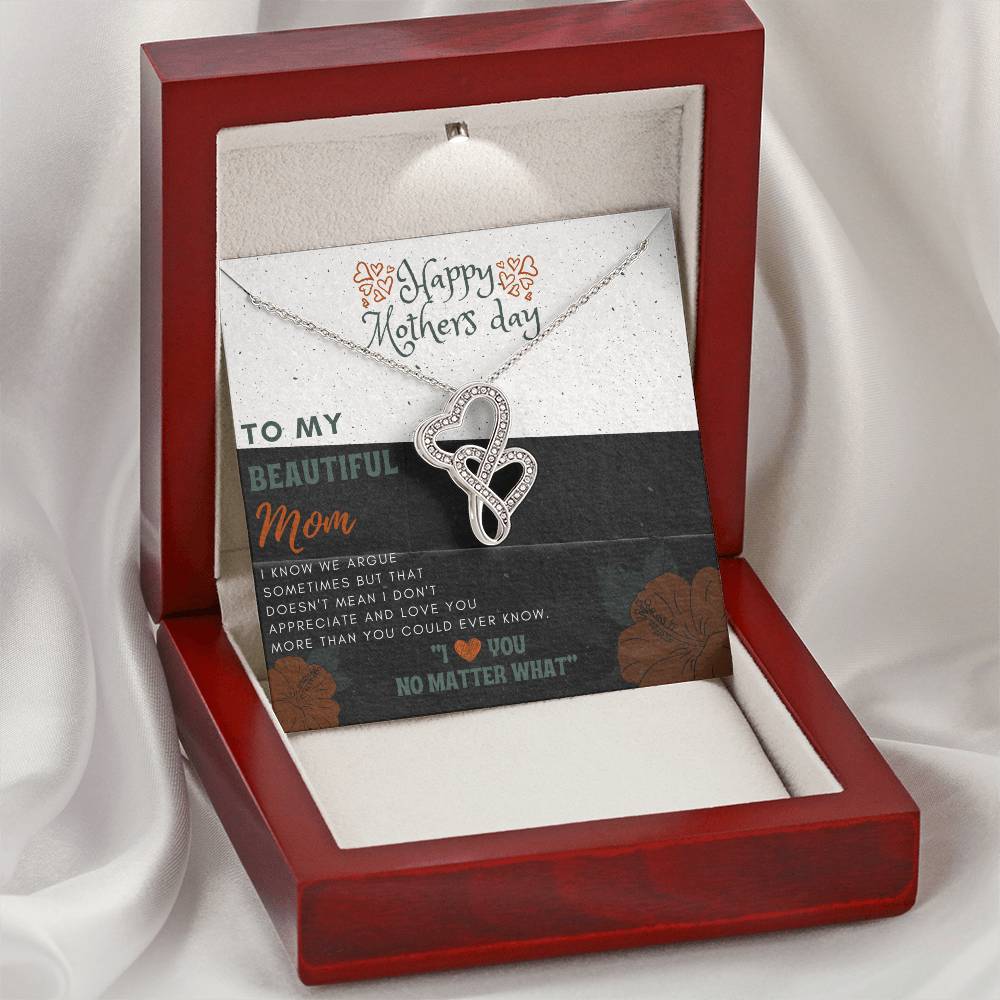 Melt Your Mothers Heart With This Gorgeous  Double Hearts Necklace