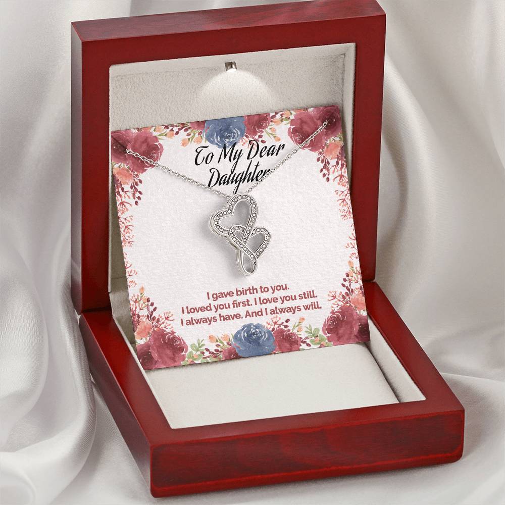 Mother's Love Necklace Double Hearts Necklace