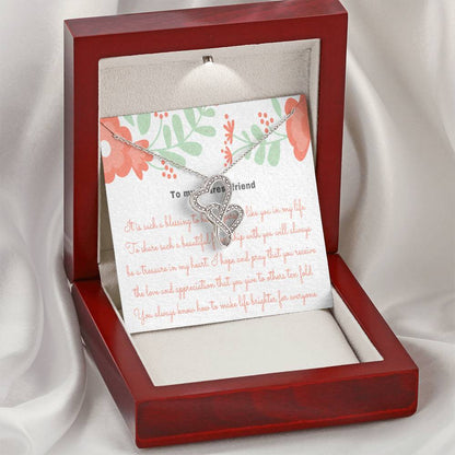 Appreciation Gift Thank You Gift Gift For Friend Best Friend Gift Gratitude Gift Best Friend Necklace Thank You For Be Double Hearts Necklace