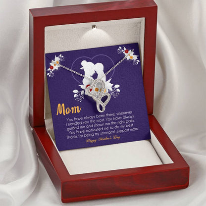 Mother's Day Gift  Necklace For Mom  Mother's Day Necklace  Best Gift For Mom  Mother's Day Necklace 2 Double Hearts Necklace