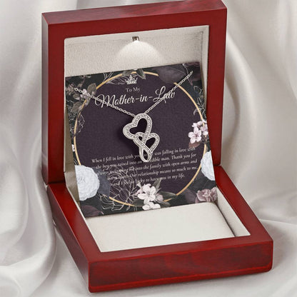 To My Mother In Law Gift  Mom In Law Gift  Mother’S Day Gift For Mother-In-Law  Gift For Mother In Law  Mother’S Day G Double Hearts Necklace
