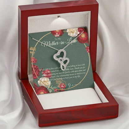 Mother In Law Gift  Mom In Law Jewelry  Mother's Day Gift For Mother-In-Law  Gift For Mother In Law  Mother-In-Law Nec 1 Double Hearts Necklace