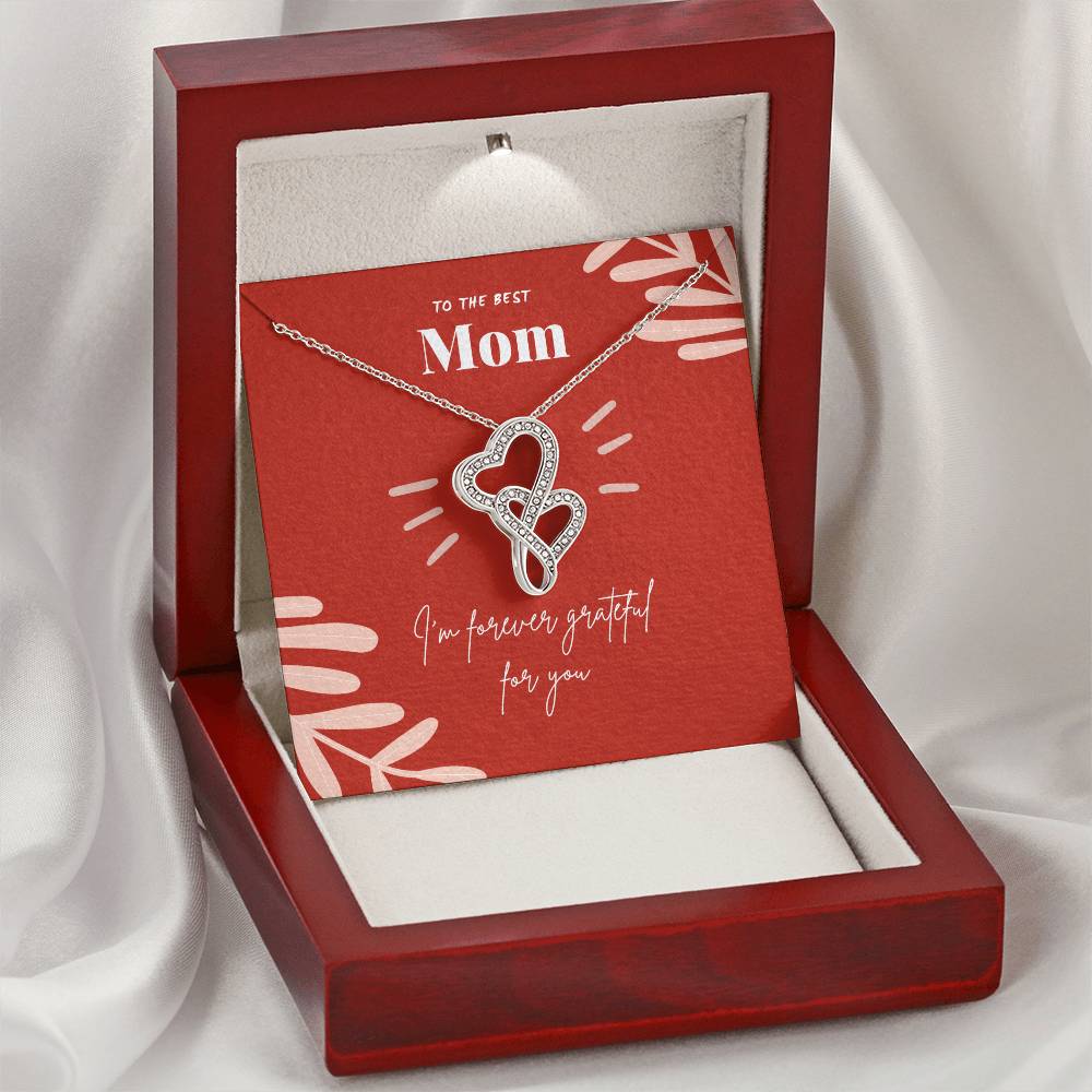 Mom Gift 2.1 Double Hearts Necklace