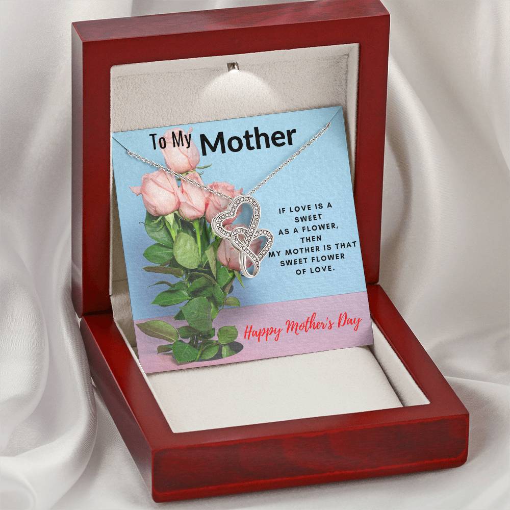 Gift For Mom - Best Mom Forever 2023 Double Hearts Necklace