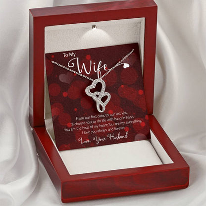 You Are My Everything Necklace 1 Double Hearts Necklace