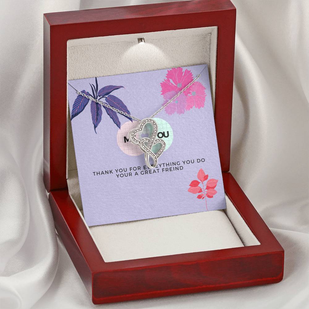Me And You Double Hearts Necklace