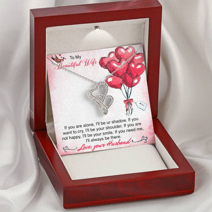 Gorgeous  1 Double Hearts Necklace