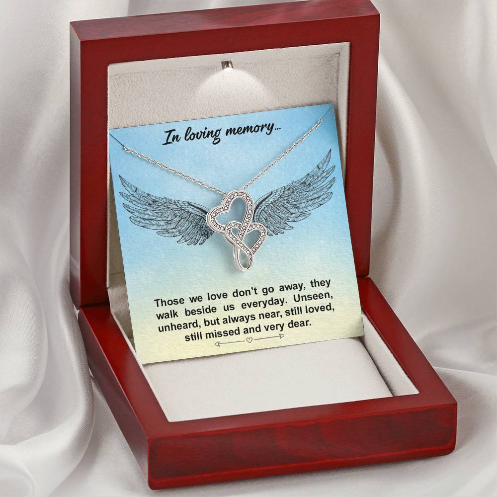 Loving Memories Double Hearts Necklace