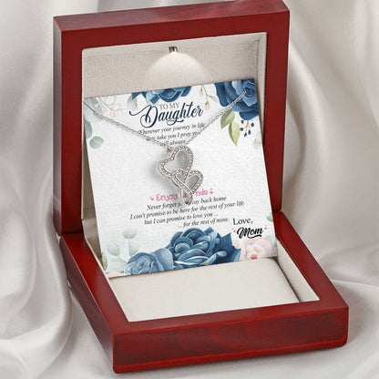 To My Daughter -  6 Double Hearts Necklace